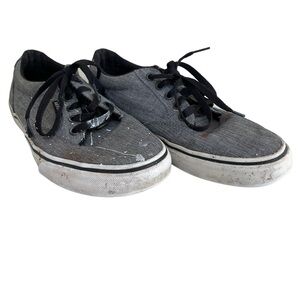 VAN’S LOW PAINT SPLATTER SNEAKERS Size 8 Gray
